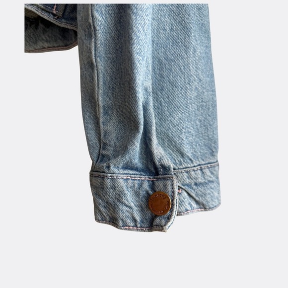 Triarchy Ms. Ciela Cloud Stitch Denim Trucker Jacket Women's S Organic Cotton - Picture 5 of 7